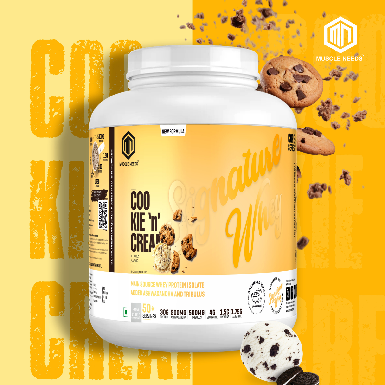 Signature Whey – 2KG – Cookie and Cream - Image 2