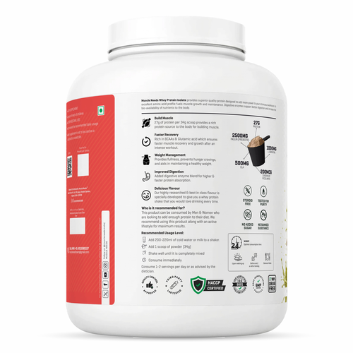 Muscle Needs ISO Cutz 100% Whey Protein Isolate - Pista Ice Cream - Image 2